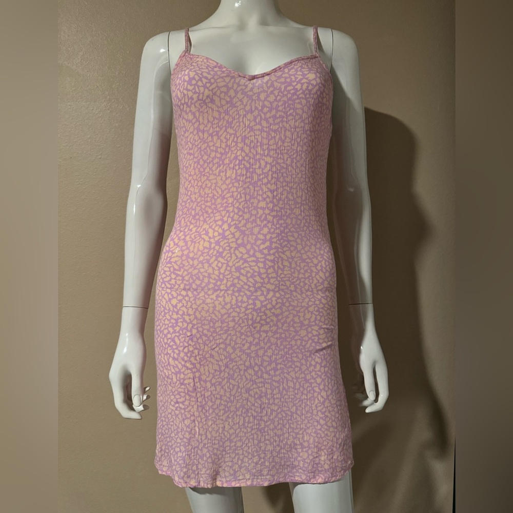 Billabong Gauzy Linen Pink Mini Slip Dress
